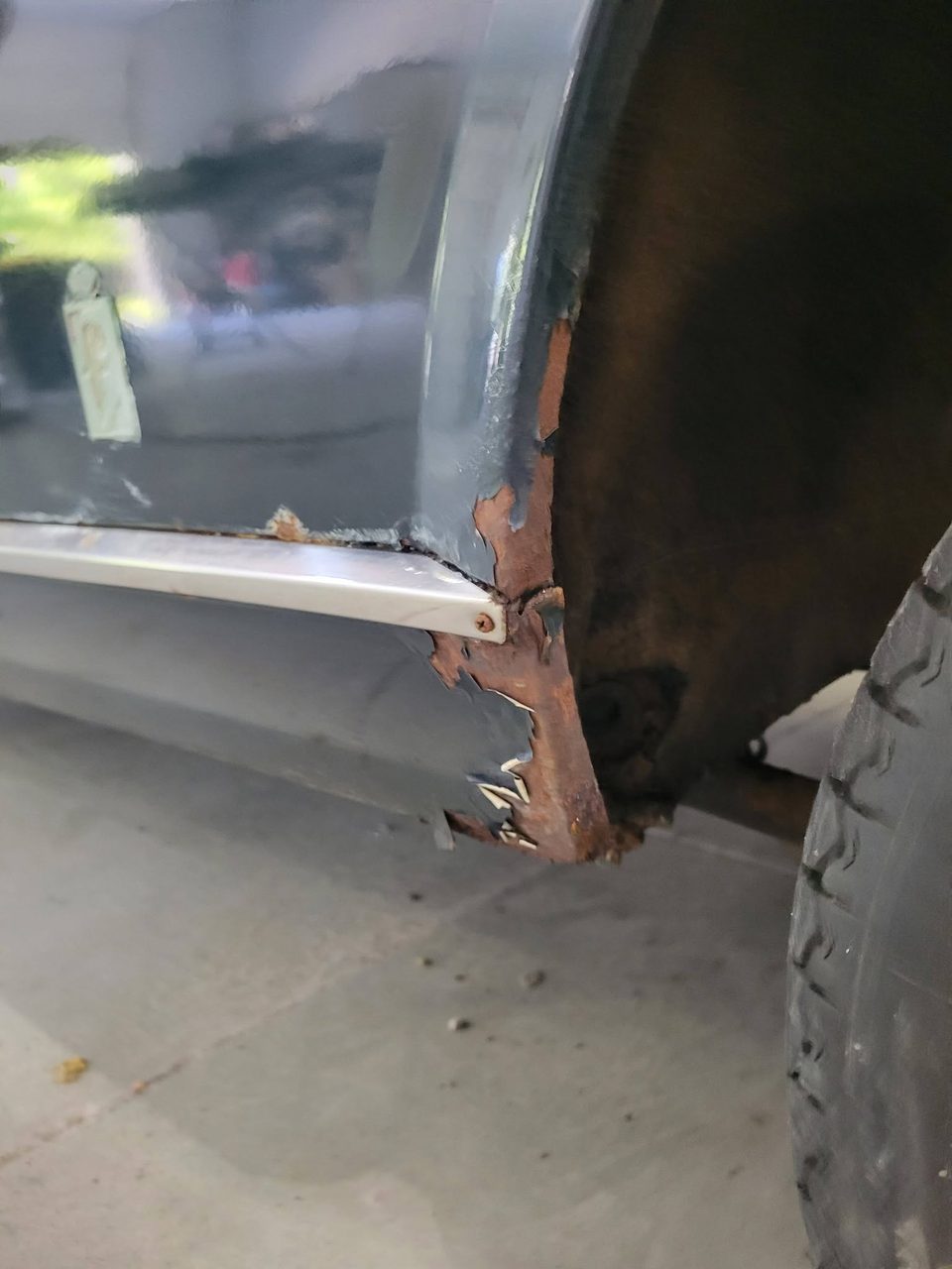 Stage 2 — rust mapping: the arches and rockers opened up