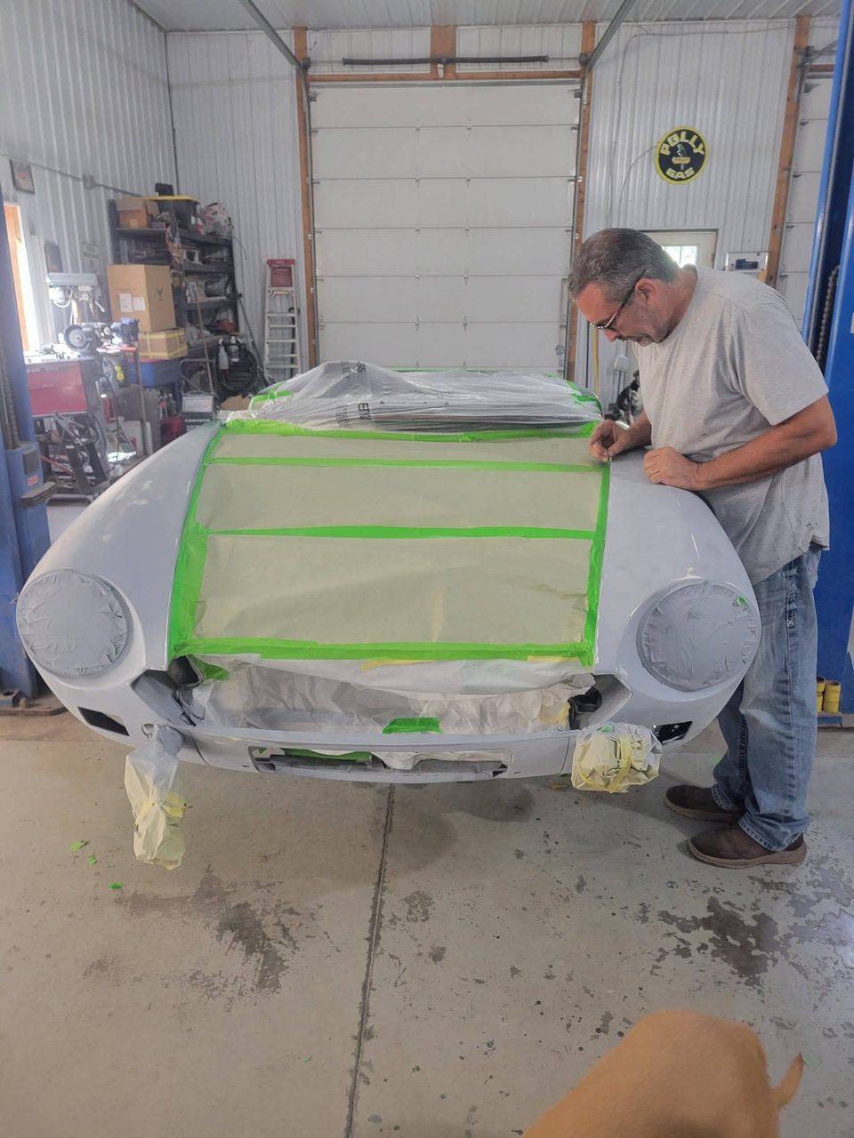 Stage 6 — first panels back in deep green