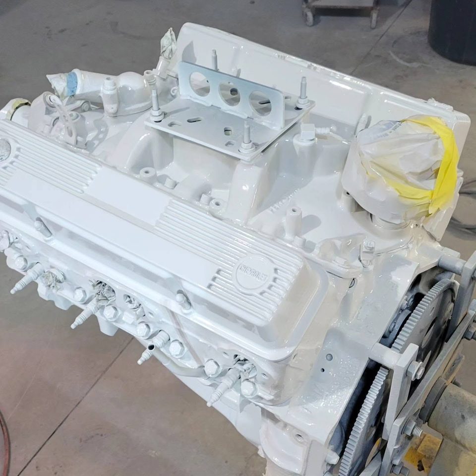 Stage 4 — the engine rebuilt and refinished on the stand