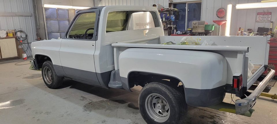 Stage 6 — back together in white over silver